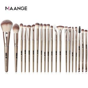 20 PCS Makeup Brushes Set with Bag +1Pcs Sponge